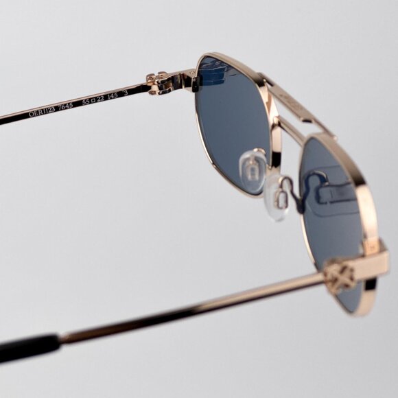 Off-White VAIDEN Women Sunglasses – Gold Oval Frame | Model OERI123 7645 - Picture 8 of 12